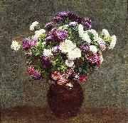 Henri Fantin-Latour Asters in a Vase oil painting on canvas